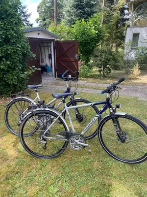 Radfahren an der Unterkunft Ferienhaus am weißen Adler oder in der Nähe