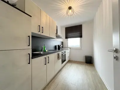 Küche/Küchenzeile in der Unterkunft Luxury 3 Room Chemnitz