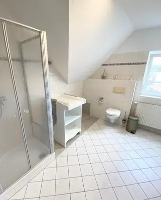 Ein Badezimmer in der Unterkunft Ferienwohnungen Grimma 6