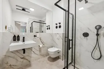 Ein Badezimmer in der Unterkunft Residenz Hugo