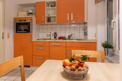 Küche/Küchenzeile in der Unterkunft Gemütliches kleines Apartment