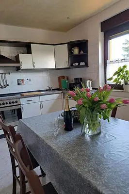 Küche/Küchenzeile in der Unterkunft Ferienwohnung Ankert