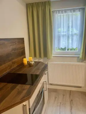 Küche/Küchenzeile in der Unterkunft Feriensuite Tosca im Kuckuckswinkel