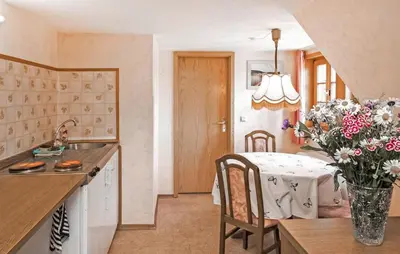 Küche/Küchenzeile in der Unterkunft Ferienwohnung Neuhausen