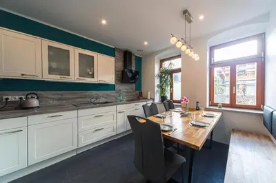 Küche/Küchenzeile in der Unterkunft Villa-Harmonie Dresden