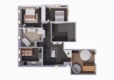 Grundriss der Unterkunft Villa-Harmonie Dresden
