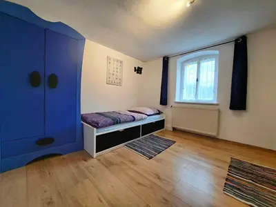 Ein Bett oder Betten in einem Zimmer der Unterkunft Zum Jagdsteinblick