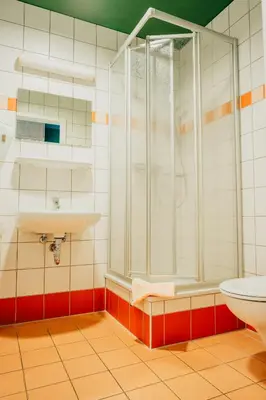 Ein Badezimmer in der Unterkunft Forum Grillensee
