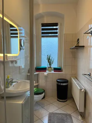 Ein Badezimmer in der Unterkunft Gästewohnung zum Heiligen Grund