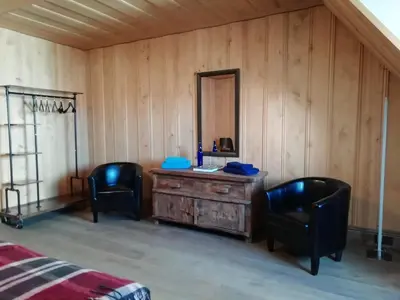 Ein Bett oder Betten in einem Zimmer der Unterkunft Mittelalterliches Domherrenhaus