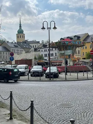 Ein allgemeiner Blick auf Sebnitz oder ein Stadtblick von der Ferienwohnung aus