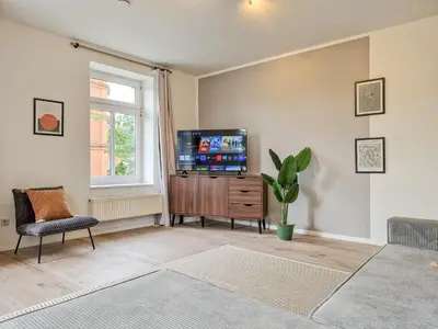 TV/Unterhaltungsangebot in der Unterkunft Boho-Suite - Sauna, Netflix, Nespresso, Zentral, Messe