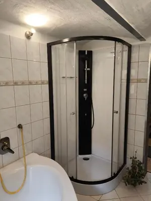 Ein Badezimmer in der Unterkunft Ferienwohnung am Mühlbach