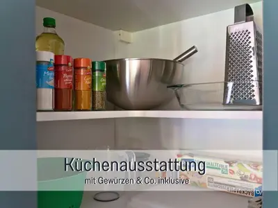 Küche/Küchenzeile in der Unterkunft Benville BV09 - Terrasse & Tiefgarage inklusive - ruhige Lage - Altstadt 5 Autominuten