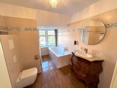 Ein Badezimmer in der Unterkunft Schloss in der sächsischen Schweiz - Luxus Apartments