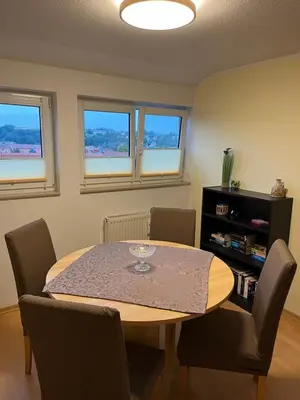 Grundriss der Unterkunft Gästewohnung mit Fernblick