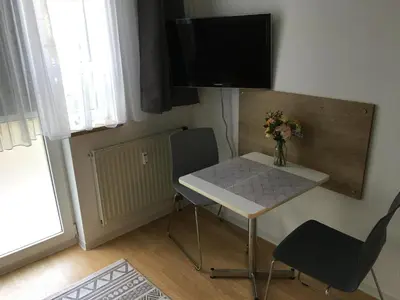 TV/Unterhaltungsangebot in der Unterkunft Ferienwohnung Tiny-Klotzsche