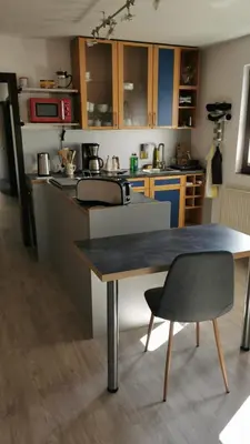 Küche/Küchenzeile in der Unterkunft Ferienwohnung Fernblick bei Brückners