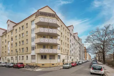 Das Gebäude in dem sich die Ferienwohnung befindet