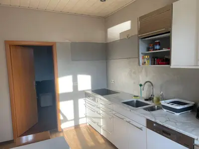 Küche/Küchenzeile in der Unterkunft Haus am See Annahütte - für bis zu 6 Personen