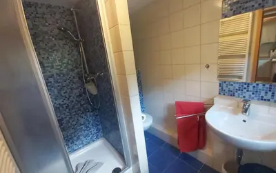 Ein Badezimmer in der Unterkunft Ferienhaus zur Dorfbachklamm