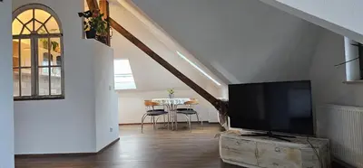TV/Unterhaltungsangebot in der Unterkunft SeenSucht & Urlaubsträume, Ferienwohnung 