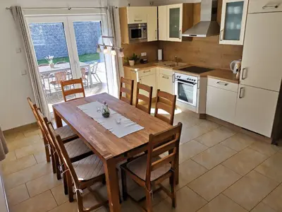 Küche/Küchenzeile in der Unterkunft Ferienhaus Papstdorf Sächsische Schweiz 15