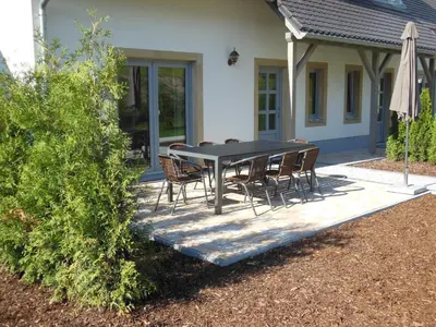 Ein Garten an der Unterkunft Ferienhaus Papstdorf Sächsische Schweiz 16