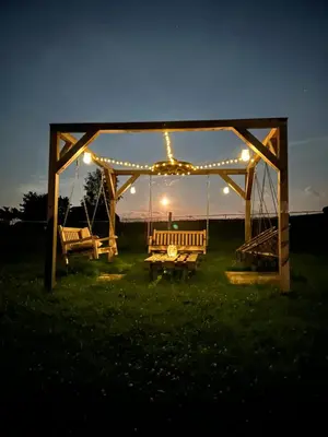 Ein Garten an der Unterkunft Ferienwohnung Kornkammer Bauernhaus Vetter