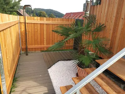 Ein Balkon oder eine Terrasse in der Unterkunft Ferienwohnung Heuboden Bauernhaus Vetter