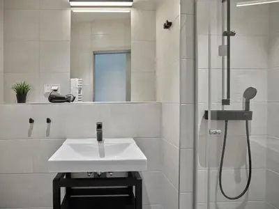 Ein Badezimmer in der Unterkunft Hostel Oschatz