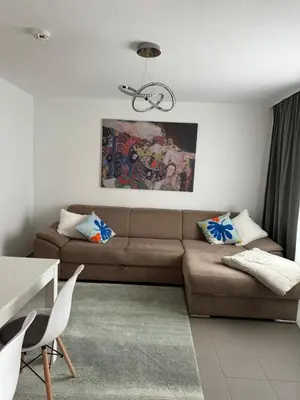Ein Sitzbereich in der Unterkunft Charmante Zentrale 2 Raum Wohnung