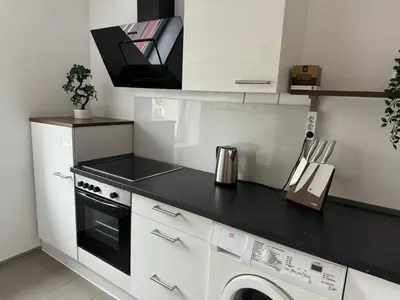 Küche/Küchenzeile in der Unterkunft Charmante Zentrale 2 Raum Wohnung