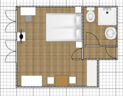Grundriss der Unterkunft Studio in It District Neustadt Louisenstraße