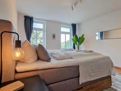 Ein Bett oder Betten in einem Zimmer der Unterkunft RR - Apartments Kappel - 85qm - Lift - WIFI