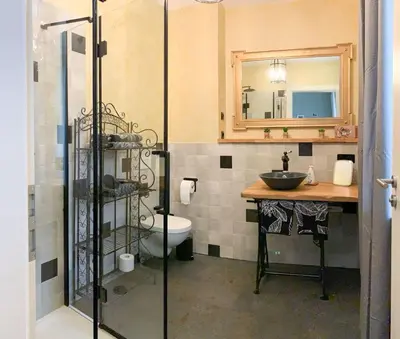 Ein Badezimmer in der Unterkunft Zur Alten Schneiderei Kamenz