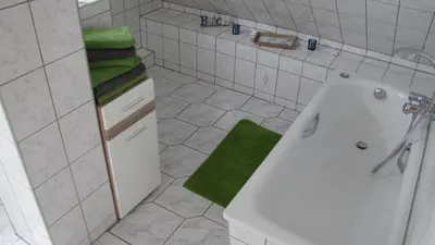 Ein Badezimmer in der Unterkunft Ferienwohnung im Grünen von Dresden