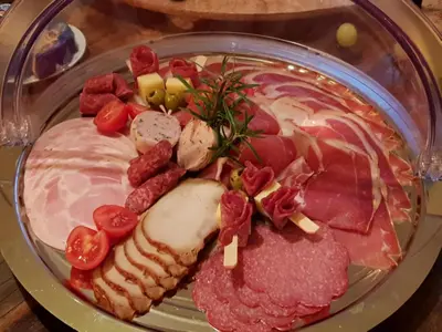 Essen in der Pension oder in der Nähe