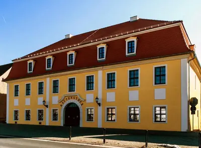 Das Gebäude in dem sich die Pension befindet