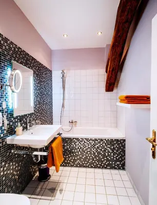 Ein Badezimmer in der Unterkunft Quartier Rautenstock GbR