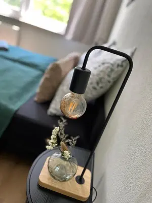 Ein Sitzbereich in der Unterkunft Ferienwohnung Leubnitz