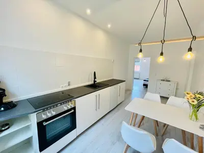 Küche/Küchenzeile in der Unterkunft Apartment im Herzen von Meissen No3