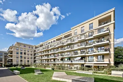 Das Gebäude in dem sich die Ferienwohnung befindet