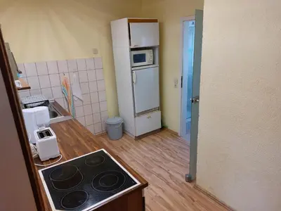 Küche/Küchenzeile in der Unterkunft Ferienwohnung Bretnig