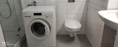 Ein Badezimmer in der Unterkunft Haus am Berg