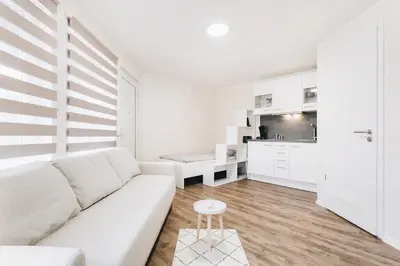 Küche/Küchenzeile in der Unterkunft Gentilly Apartments Freiberg