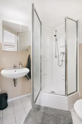 Ein Badezimmer in der Unterkunft Gentilly Apartments Freiberg