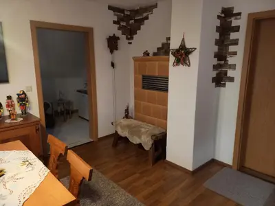 Grundriss der Unterkunft Gemütliche Ferienwohnung bis 5 Personen nahe Seiffen mit Garten,Grill und Kachelofen