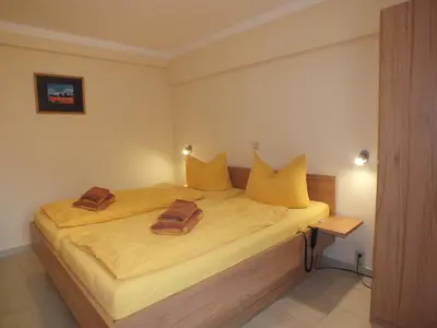 Ein Bett oder Betten in einem Zimmer der Unterkunft Ferienobjekt beim Steinmetzen