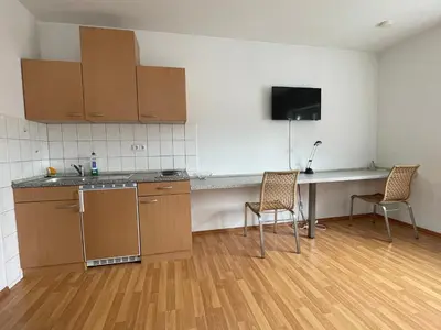 Küche/Küchenzeile in der Unterkunft Appartement Mittweida